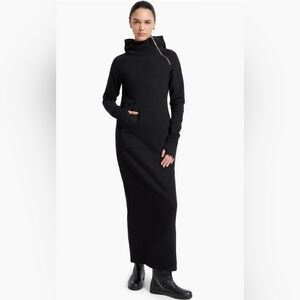Marcella Tompkins Long Sleeve Hoodie Maxi Dress XXS New with Tags